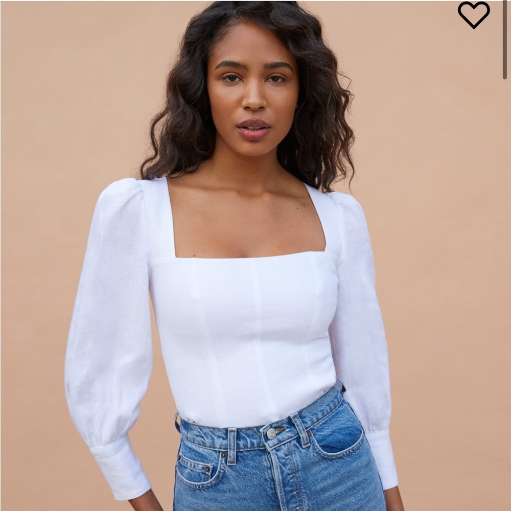 Reformation Linen Stilton Top
